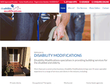 Tablet Screenshot of disabilitymodifications.com.au